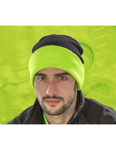 R-RC930X-Recycled Black Compass Beanie